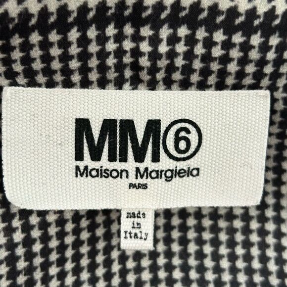 MM6 MAISON MARGIELA CHECK PRINTED DRESS ECRU/BLACK CHECK - Picture 10 of 14